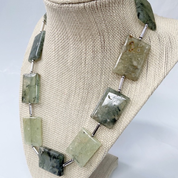 Genuine Gemstone Statement Necklace - Picture 2 of 11